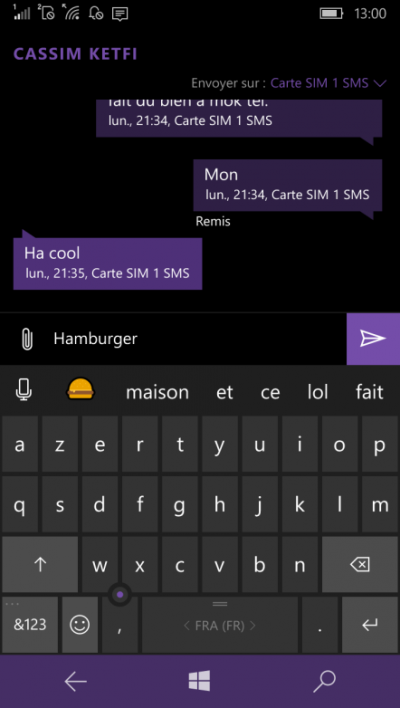 sms emojis windows mobile 10