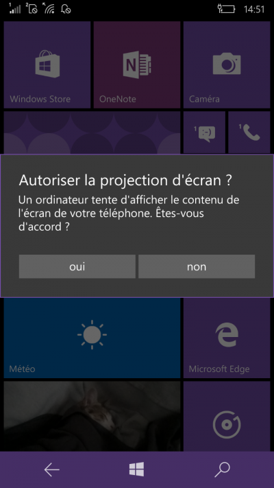 videoprojection windows mobile 10